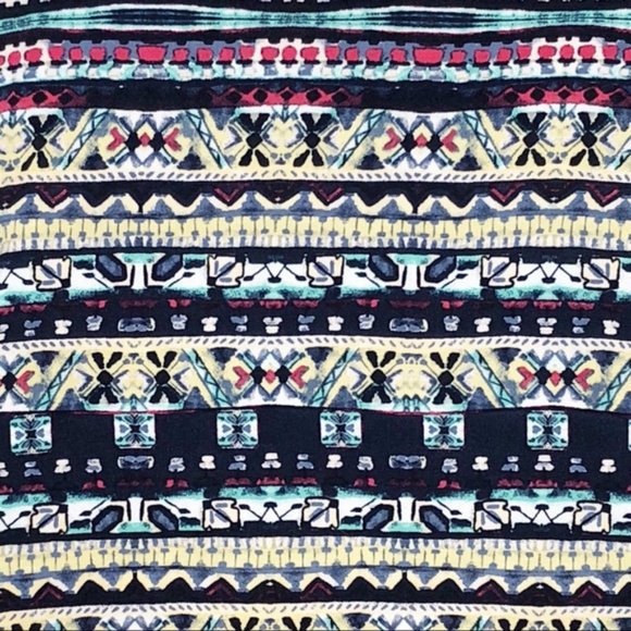 Mason + Mackenzie Ladder Back Aztec Tribal Stripe Tunic Tank Top Juniors - Picture 5 of 11